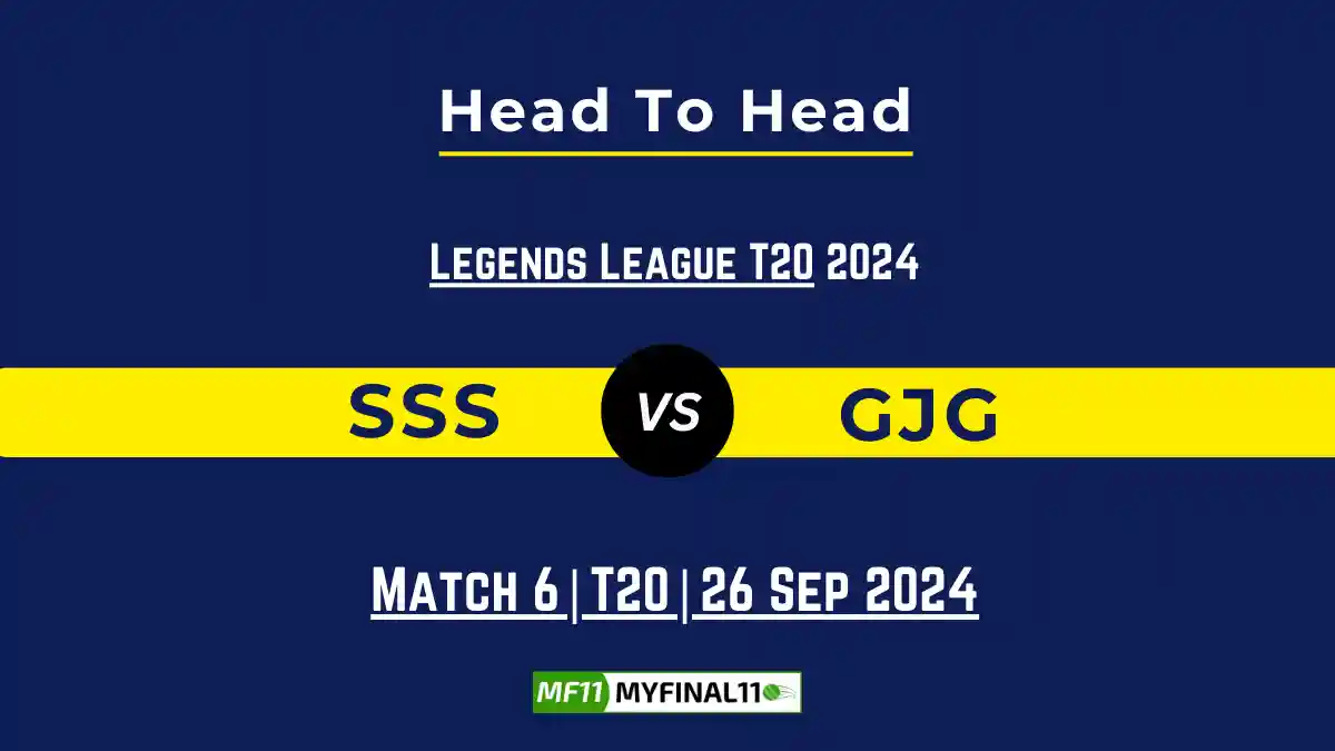 SSS vs GJG Player Battle, Head to Head Team Stats, Player Record