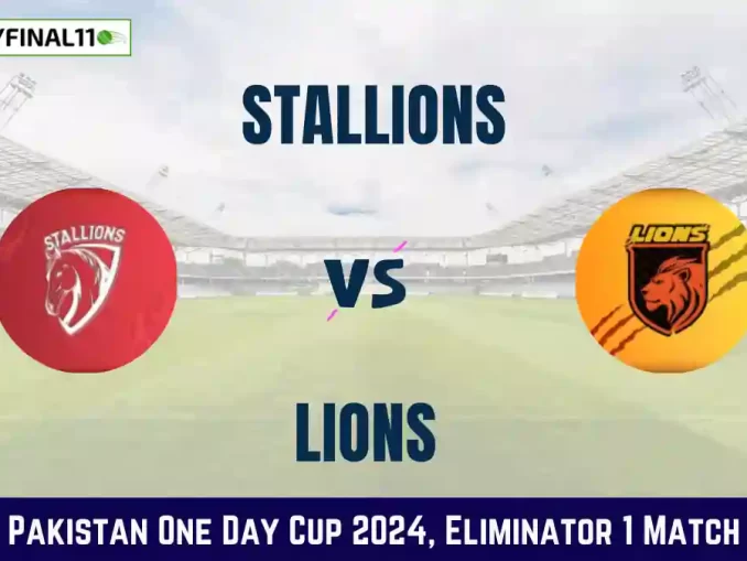 STA vs LIO Dream11 Prediction Today: Eliminator 1 Pitch Report, and Key Player | Pakistan One Day Cup 2024