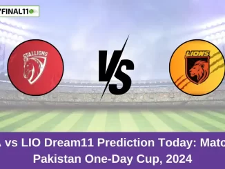 STA vs LIO Dream11 Prediction Today Match 2, Pakistan One-Day Cup, 2024