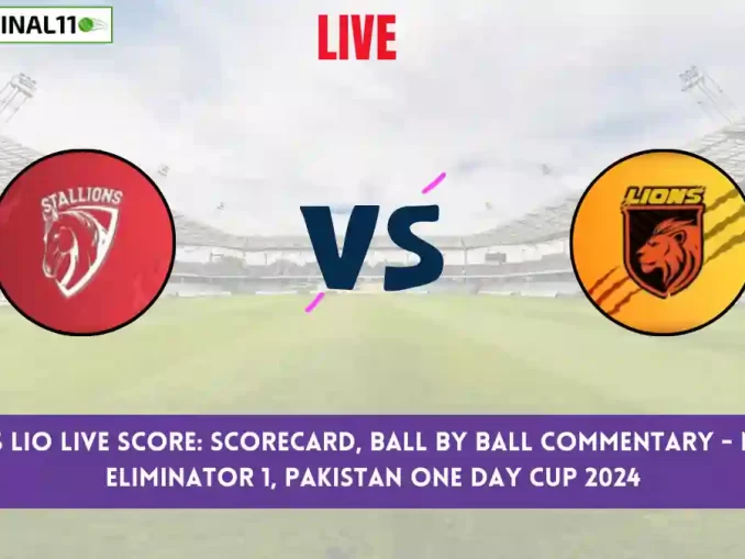 STA vs LIO Live Score: Scorecard, Ball by Ball Commentary - Eliminator 1, Pakistan One Day Cup 2024