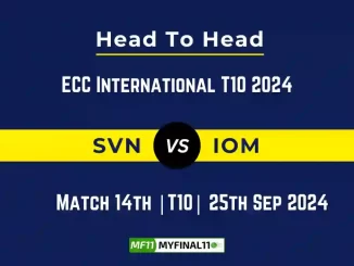 SVN vs IOM Player Battle, Head to Head Team Stats, Team Record - ECC International T10 2024