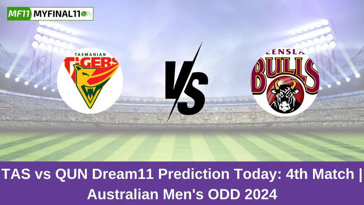 TAS vs QUN Dream11 Prediction Today: 4th Match Pitch Report, and Key Player | Australian Men's ODD 2024