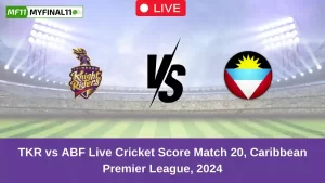 TKR vs ABF Live Score: Scorecard, Ball by Ball Commentary – Match 20, Caribbean Premier League