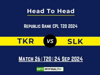 TKR vs SLK Player Battle, Head to Head Team Stats, Player Record