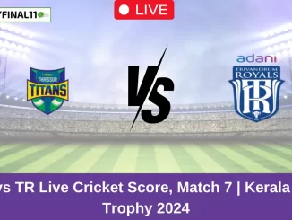 TT vs TR Live Score: Scorecard, Ball by Ball Commentary - Match 7, Kerala T20 Trophy 2024