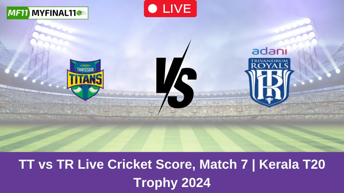 TT vs TR Live Score: Scorecard, Ball by Ball Commentary - Match 7, Kerala T20 Trophy 2024