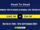 UAE-W vs ZM-W Player Battle, Head to Head Team Stats, Team Record - Womens T20I Tri-Series in Namibia 2024