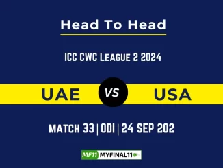 UAE vs USA Player Battle, Head to Head Team Stats, Team Record - ICC CWC League 2 2024