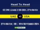 UAE vs USA Player Battle, Head to Head Team Stats, Team Record - ICC CWC League 2 ODI, 2024