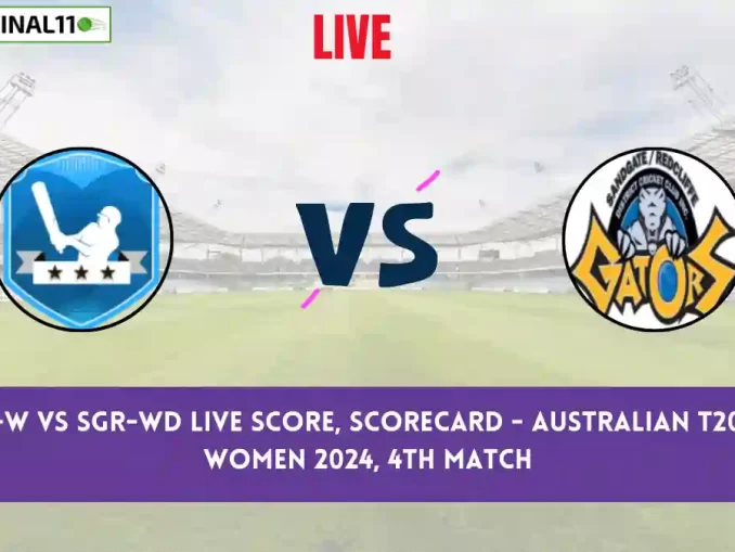 UOQ-W vs SGR-W Live Score: Scorecard, Ball by Ball Commentary - Match 4, Australian T20 Max Women 2024