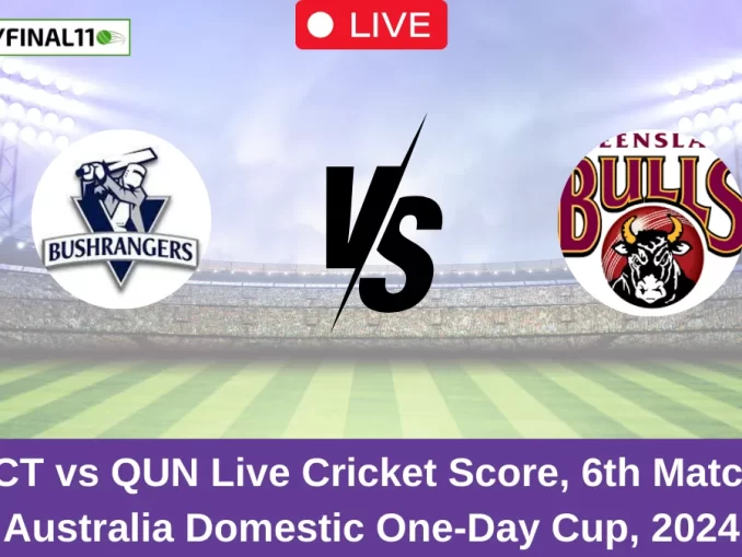 VCT vs QUN Live Cricket Score, 6th Match, Australia Domestic One-Day Cup, 2024