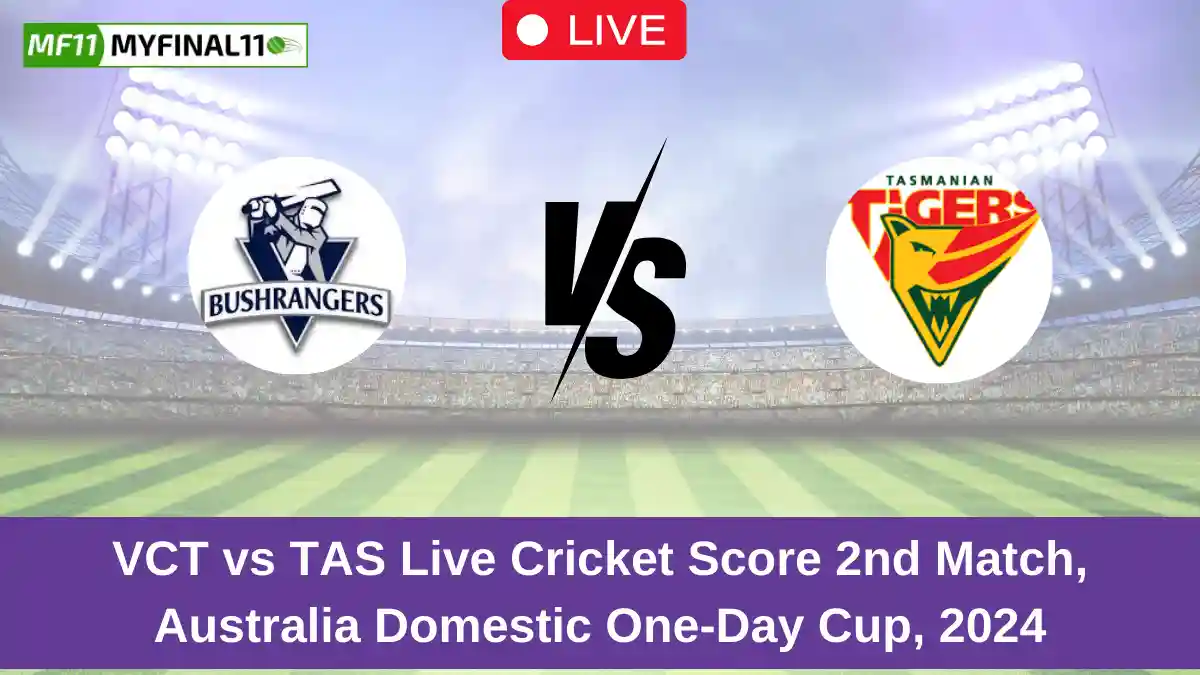 VCT vs TAS Live Cricket Score 2nd Match, Australia Domestic One-Day Cup, 2024 (1)