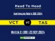 VCT vs TAS Player Battle, Head to Head Team Stats, Team Record - Australian Men’s ODD 2024