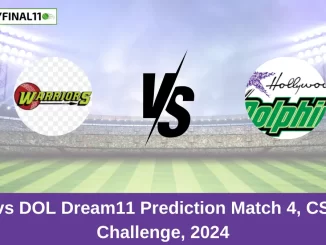 WAR vs DOL Dream11 Prediction Match 4, CSA T20 Challenge, 2024