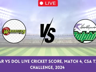 WAR vs DOL Live Cricket Score, Match 4, CSA T20 Challenge, 2024