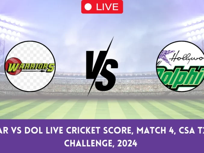 WAR vs DOL Live Cricket Score, Match 4, CSA T20 Challenge, 2024