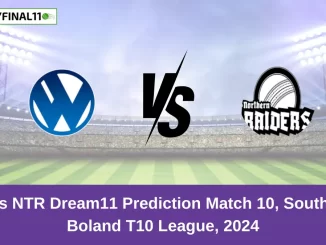 WCB vs NTR Dream11 Prediction Match 10, South Africa Boland T10 League, 2024