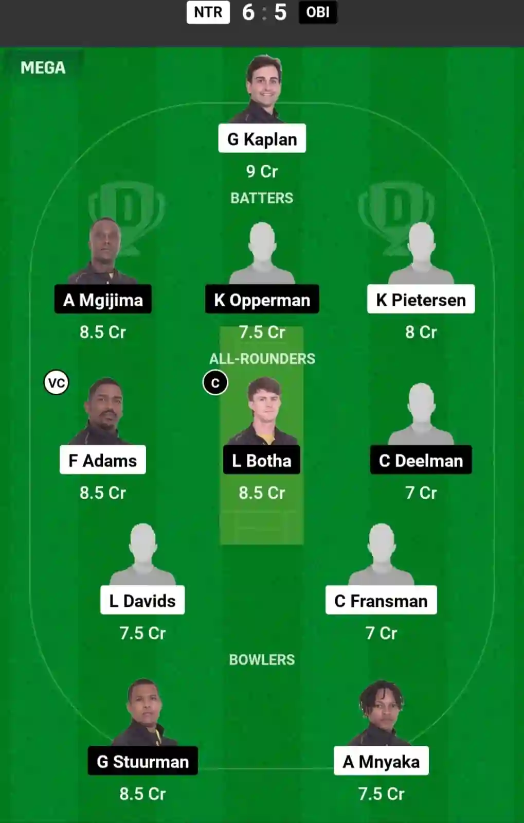 NTR vs OBI Dream11 Prediction Today: Match 1 Pitch Report, and Player Stats | Boland T10 League