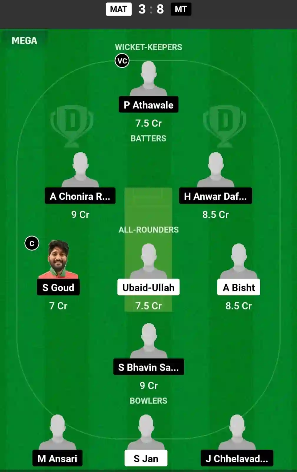 MAT vs MT Dream11 Prediction Today: Match 4 Pitch Report, and Player Stats | Oman D10 League