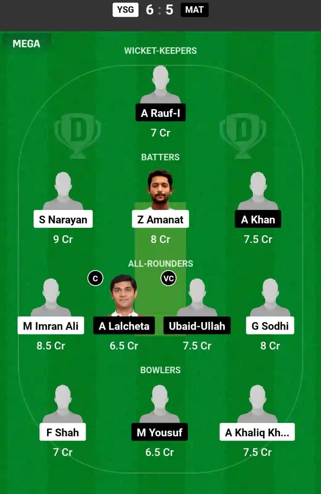 Match 7 of Oman D10 League will feature Yalla Shabab Giants (YSG) vs Majees Titans (MAT) at Al Amerat Cricket Ground Oman Cricket (Ministry Turf 1), on September 9