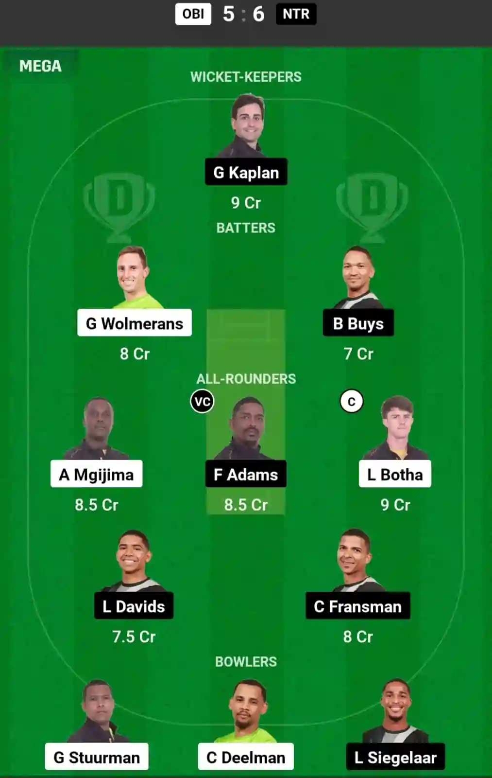 OBI vs NTR Dream11 Prediction Today: Match 16 Pitch Report, and Key Player | Boland T10 League 2024