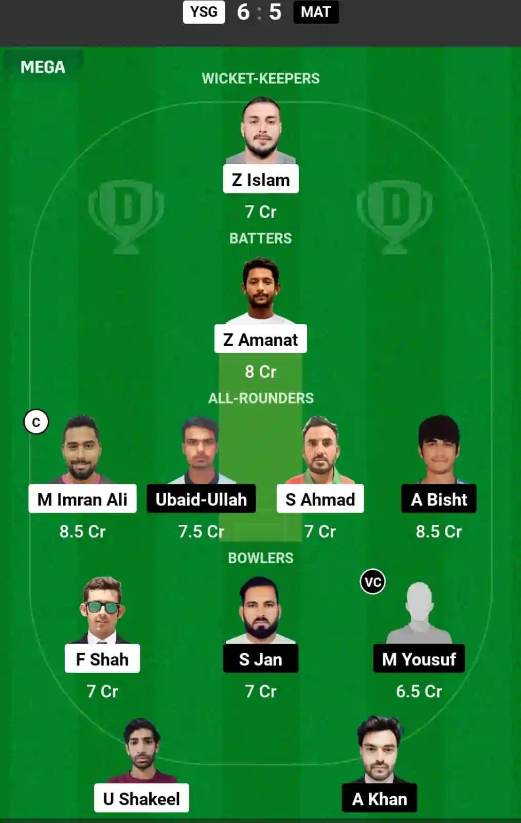 Match 23 of Oman D10 League 2024 will feature Yalla Shabab Giants (YSG) vs Majees Titans (MAT) at Al Amerat Cricket Ground Oman Cricket (Ministry Turf 1), on September 13