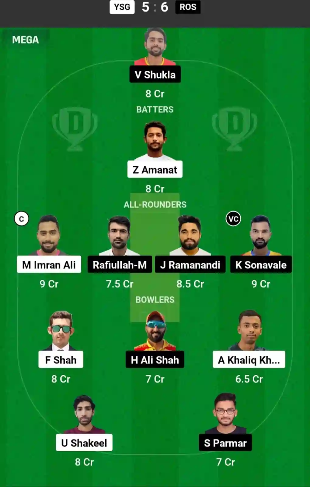 Match 36 of Oman D10 League 2024 will feature Yalla Shabab Giants (YSG) vs Royal Oman Stallions (ROS) at Al Amerat Cricket Ground Oman Cricket (Ministry Turf 1), on September 18