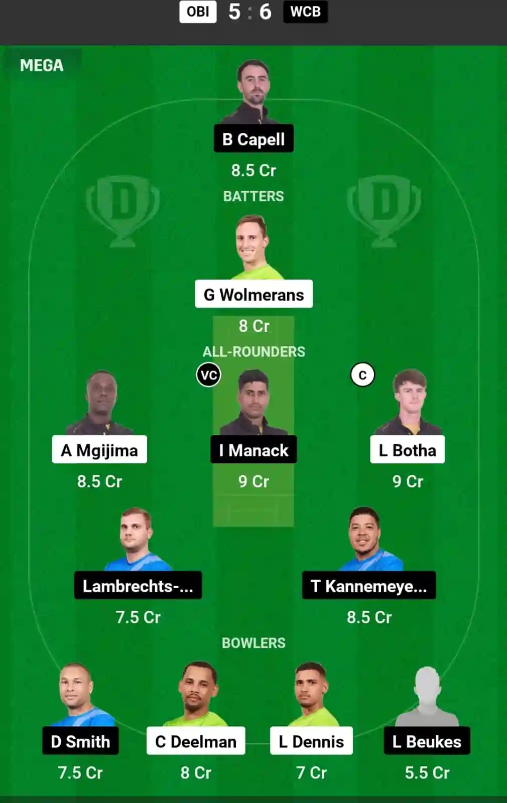 OBI vs WCB Dream11 Prediction Today: Match 29 Pitch Report, and Key Player | Boland T10 League 2024