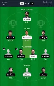 TUR vs EST Dream11 Prediction Today: Match 1 Pitch Report, and Key Player | Dream11 ECC T10 2024