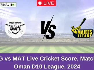 YSG vs MAT Live Cricket Score, Match 7, Oman D10 League, 2024 (4)