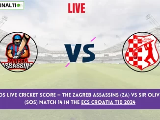 ZA vs SOS Live Cricket Score — The Zagreb Assassins (ZA) vs Sir Oliver Split (SOS) Match 14 in the ECS Croatia T10 2024