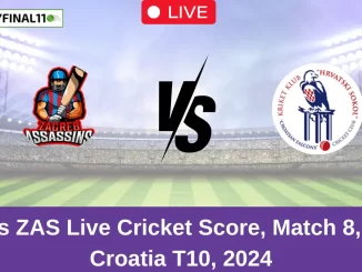 ZA vs ZAS Live Cricket Score, Match 8, ECS Croatia T10, 2024