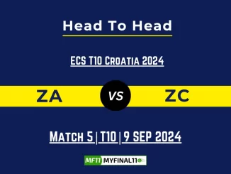 ZA vs ZC Player Battle, Head to Head Team Stats, Team Record - ECS T10 Croatia 2024