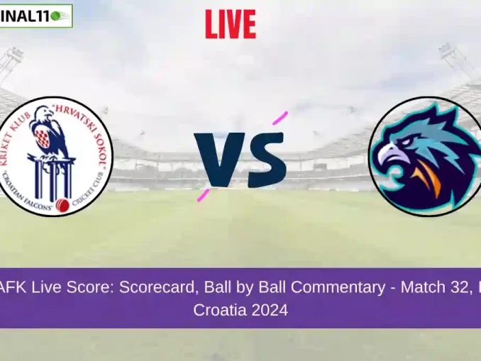 ZAS vs AFK Live Score: Scorecard, Ball by Ball Commentary - Match 42, ECS T10 Croatia 2024