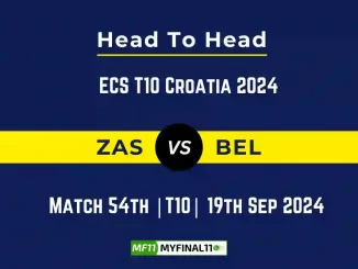 ZAS vs BEL Player Battle, Head to Head Team Stats, Team Record - ECS T10 Croatia 2024