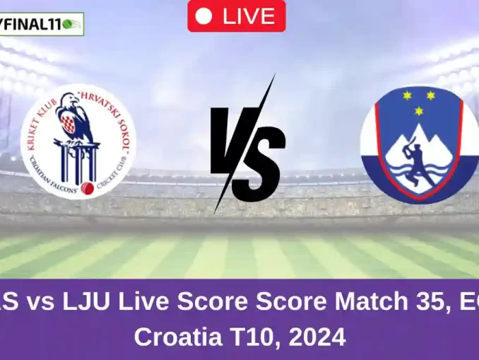 ZAS vs LJU Live Score Score Match 35, ECS Croatia T10, 2024