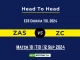 ZAS vs ZC Player Battle, Head to Head Team Stats, Player Record, ECS T10 Croatia 2024