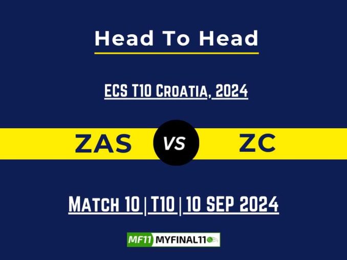 ZAS vs ZC Player Battle, Head to Head Team Stats, Team Record - ECS T10 Croatia 2024 (1)