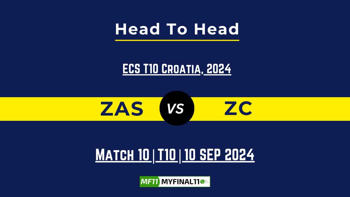 ZAS vs ZC Player Battle, Head to Head Team Stats, Team Record - ECS T10 Croatia 2024 (1)