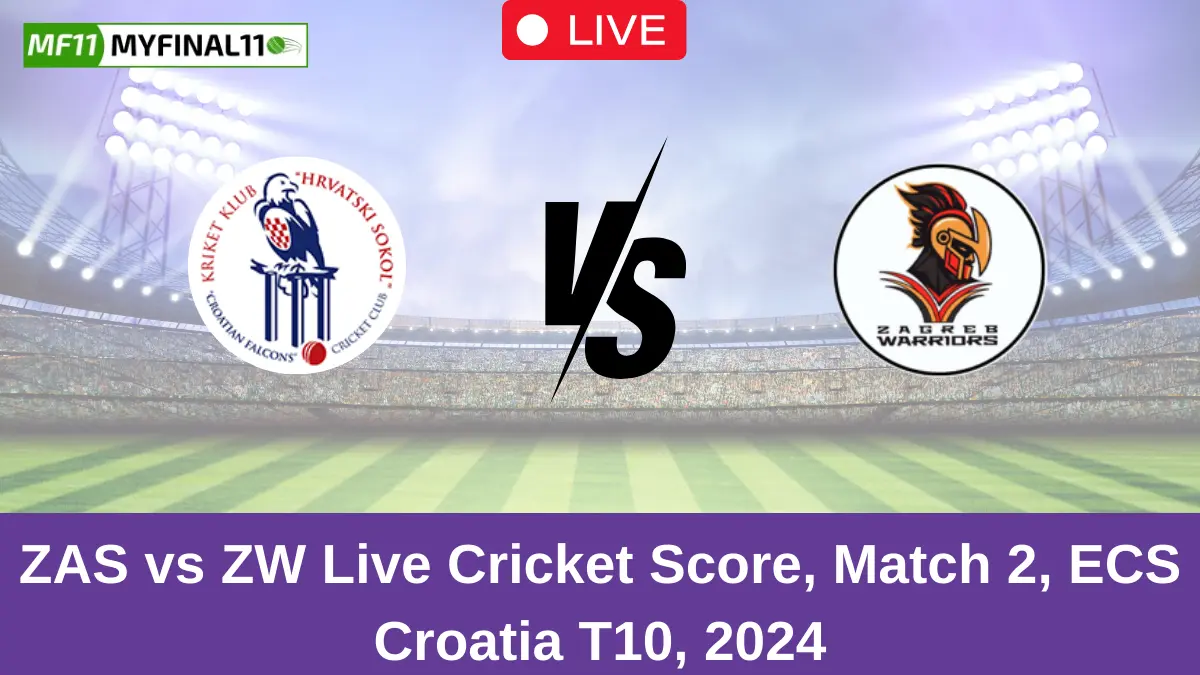 ZAS vs ZW Live Cricket Score, Match 2, ECS Croatia T10, 2024