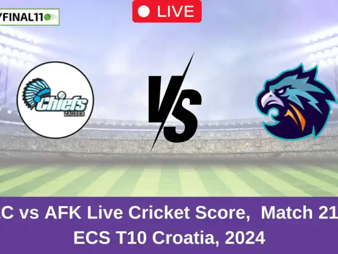 ZC vs AFK Live Cricket Score, Match 21, ECS T10 Croatia, 2024