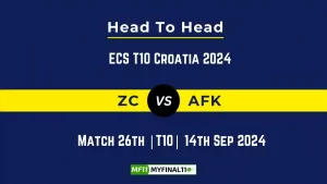 ZC vs AFK Player Battle, Head to Head Team Stats, Team Record – ECS T10 Croatia 2024