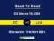 ZC vs LJU Player Battle, Head to Head Team Stats, Player Record: ECS Croatia T10, 2024- 30th Match