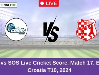 ZC vs SOS Live Cricket Score, Match 17, ECS Croatia T10, 2024