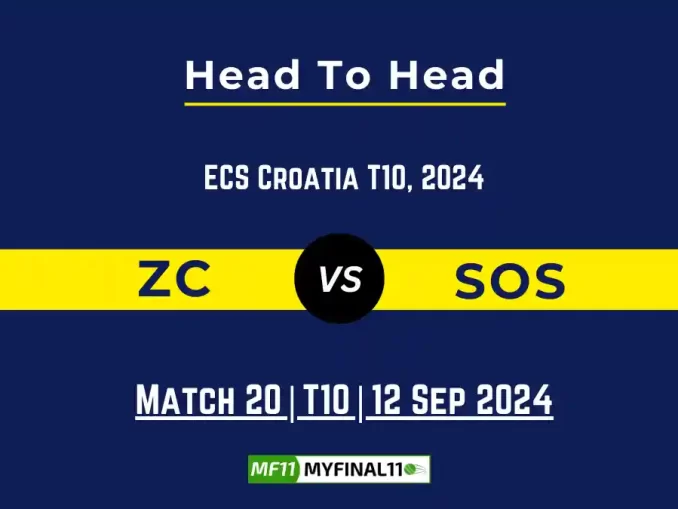 ZC vs SOS Player Battle, Head to Head Team Stats, Player Record (1)