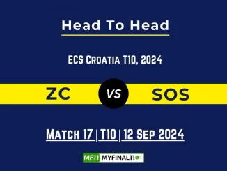 ZC vs SOS Player Battle, Head to Head Team Stats, Player Record