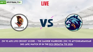 ZW vs AFK Live Score: Scorecard, Ball by Ball Commentary – Match 39, ECS Croatia T10 2024