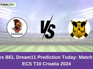 ZW vs BEL Dream11 Prediction Today: Match 45 Pitch Report, and Key Player | ECS T10 Croatia 2024