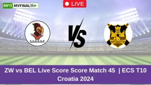 ZW vs BEL Live Score: Scorecard, Ball by Ball Commentary – Match 45, ECS T10 Croatia 2024