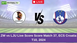 ZW vs LJU Live Score: Scorecard, Ball by Ball Commentary – Match 37, ECS T10 Croatia 2024